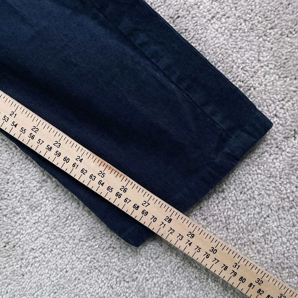 Brooks Brothers Pants Mens 36 (Fits 36x28) Blue Corduroy‎ Slim Fit Stretch Cords